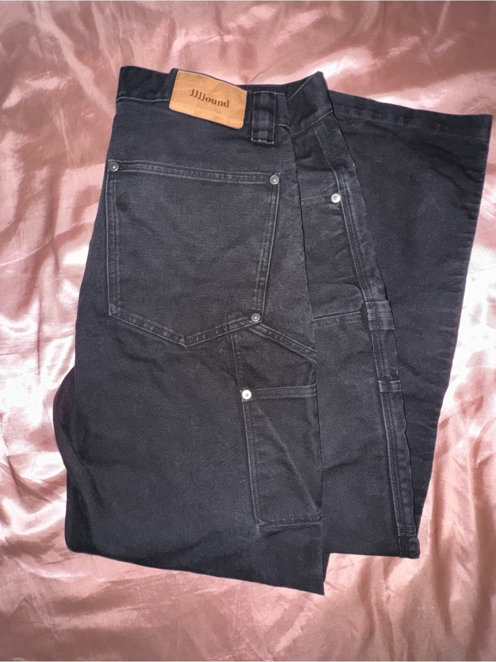 JJJJound Black Relaxed Carpenter Jeans